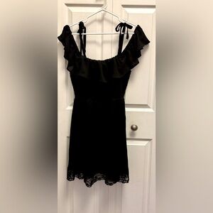 Torrid Black Ruffle Mini Dress